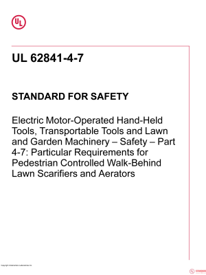 UL 62841-4-7 PDF UL 62841-4-7 PDF